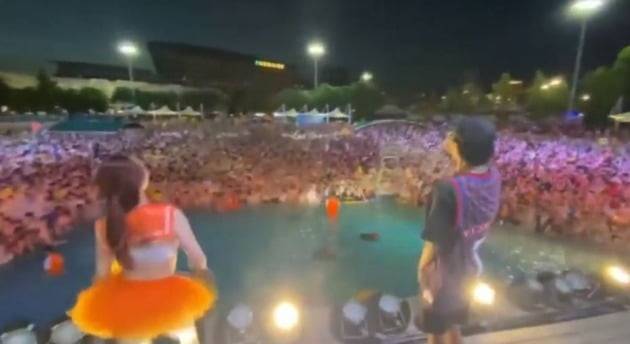 우한 마야비치 워터파크 현장 모습 [사진=유튜브 캡처]