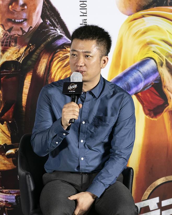 ▲ 영화 '승리호' 제작보고회. 조성희 감독. 제공|메리크리스마스