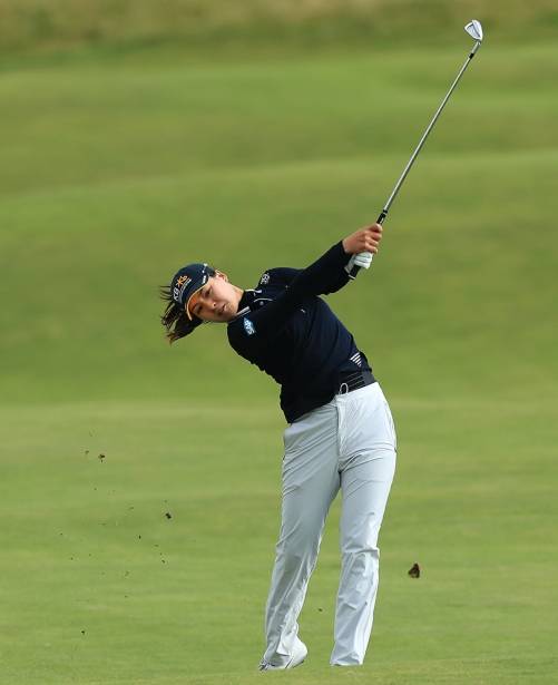 영국 스코틀랜드의 로열 트룬 골프클럽에서 열린 2020년 미국여자프로골프(LPGA) 투어 메이저 골프대회 AIG 여자오픈(전 브리티시 여자오픈)에 출전한 전인지 프로. 사진제공=R&A via Getty Images/AIG 위민스 오픈