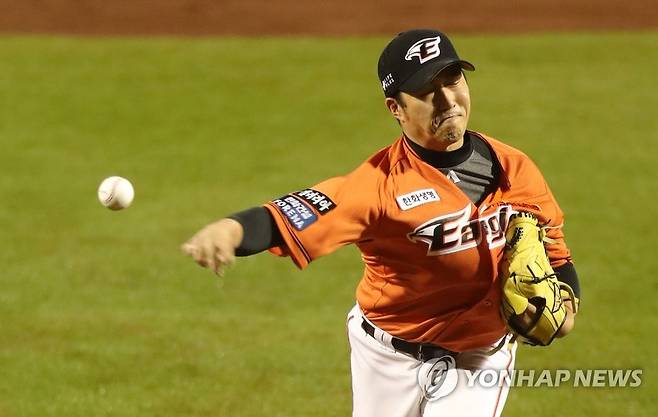 한화이글스 투수 신정락 [연합뉴스 자료사진]