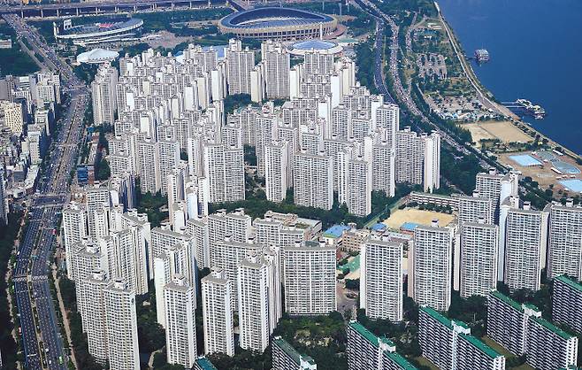 서울의 아파트 밀집지역의 모습 [헤럴드경제DB]