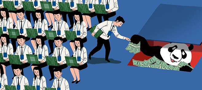 노골적인 중국 반도체 인력 유출. /조선일보