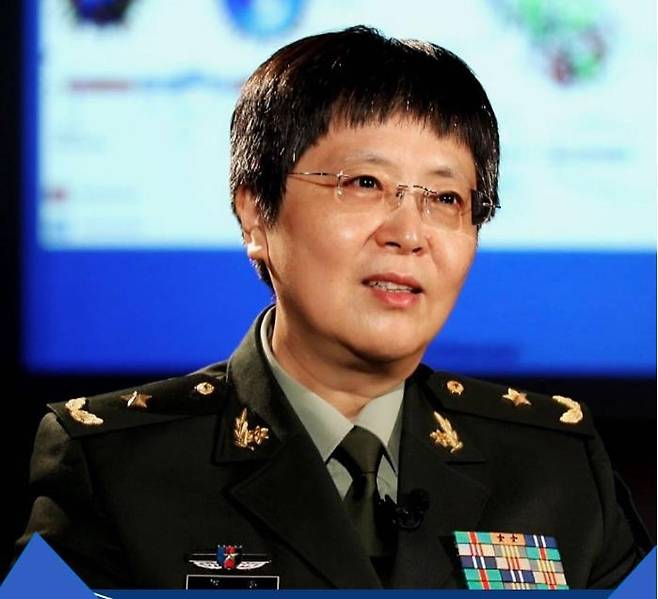 천웨이(陳薇) 중국 군사의학연구원 소장 [신화통신 캡처. 재판매 및 DB 금지]