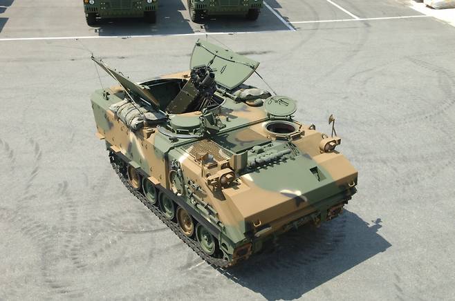 방위사업청은 9월 9일 제129회 방위사업추진위원회 회의를 개최해, 120㎜ 자주박격포 최초 양산 계획안을 심의 의결했다. (사진=한화디펜스)