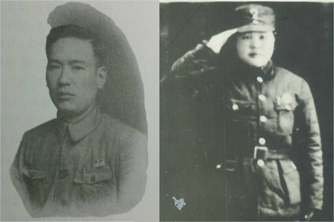 (왼쪽) 임시정부 라디오방송의 실무를 맡았던 한국독립당 선전부장 겸 한국광복군 선전과장 故 김의한 선생 (오른쪽) 충칭에서 한국광복군의 대적방송을 진행했던 故 지복영 지사(사진=대한민국임시정부기념사업회/독립기념관 제공)