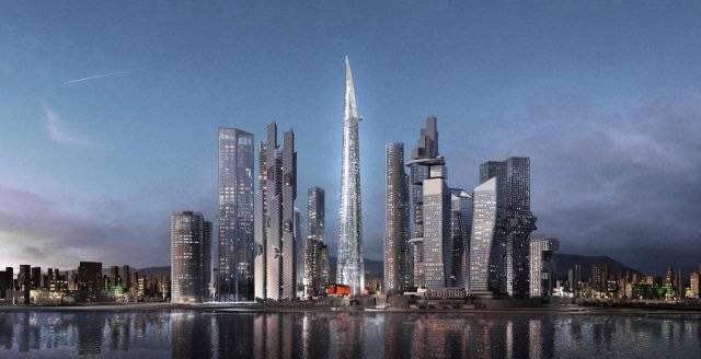 좌절된 용산 국제업무지구의 미래 청사진.