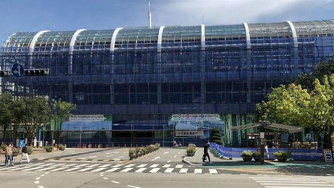 막바지 공사 중인 오산 버드파크(사진=연합뉴스/자료사진)