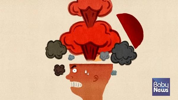 감정의 뇌가 폭발하는 순간. 이럴 때 우리는 흔히 '뚜껑 열린다'고 표현한다. 하지만, 스트레스는 연습으로 다스릴 수 있다. 내가 행복해지는, '꿀단지'를 찾아보자. 세이브더칠드런 '긍정적 훈육' 영상 화면 갈무리. ⓒ세이브더칠드런