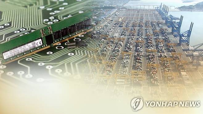 반도체 수출 (CG) [연합뉴스TV 제공]