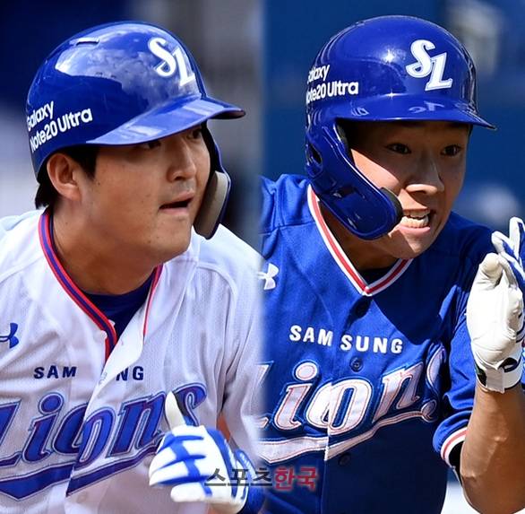 삼성 김호재-김지찬. 스포츠코리아 제공