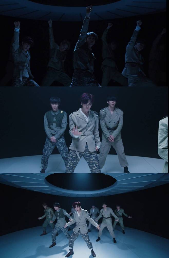 ▲ 베리베리 미니 5집 '페이스 어스' 타이틀곡 'G.B.T.B' 뮤직비디오 화면 캡처