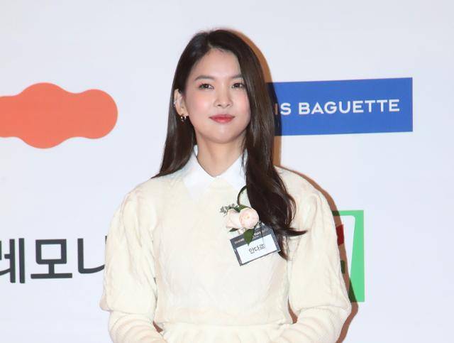 신애련 안다르 대표가 12일 오후 서울 중구 신라호텔에서 열린 '2020 올해의 브랜드 대상'시상식에 참석해 포즈를 취하고 있다. 연합뉴스