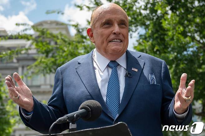 도널드 트럼프 미국 대통령의 개인 변호사 루돌프 줄리아니 <자료사진> © AFP=뉴스1