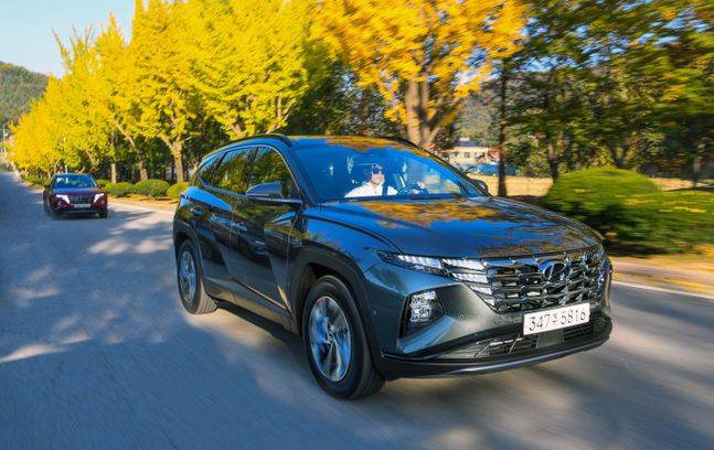 디 올 뉴 투싼 주행 모습. ⓒ현대자동차