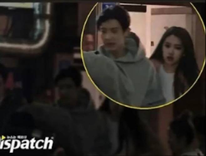 찬열, 로제 합성사진 (사진=온라인 커뮤니티)