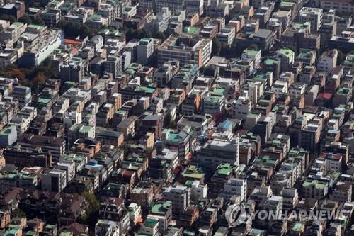서울 송파구 일대 다세대 주택 등 건물들 [연합뉴스 자료사진]