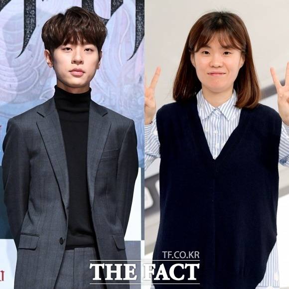 박정민(왼쪽)이 '절친' 박지선을 떠나보냈다. 고려대 동문인 두 사람은 함께 방송에 출연해 남다른 친분을 자랑해왔다. /더팩트 DB