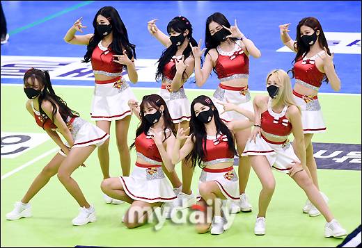 ▲ 치어리더 '미녀 군단'