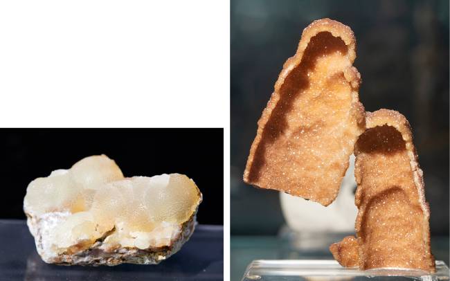 스미소나이트(Smithsonite)  화학자이자 광물학자 ‘제임스 스미손’의 이름에서 명칭이 유래된 탄산염 광물.