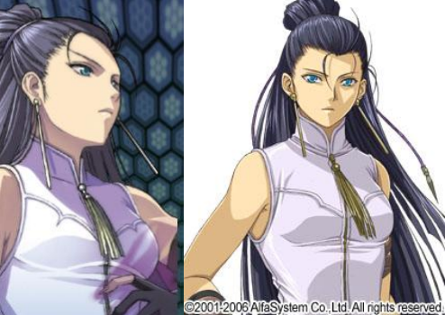 (아름다운 그녀. 김미희.. 일본 게임에 나오는, 몇 안되는 한국인 미소녀다)