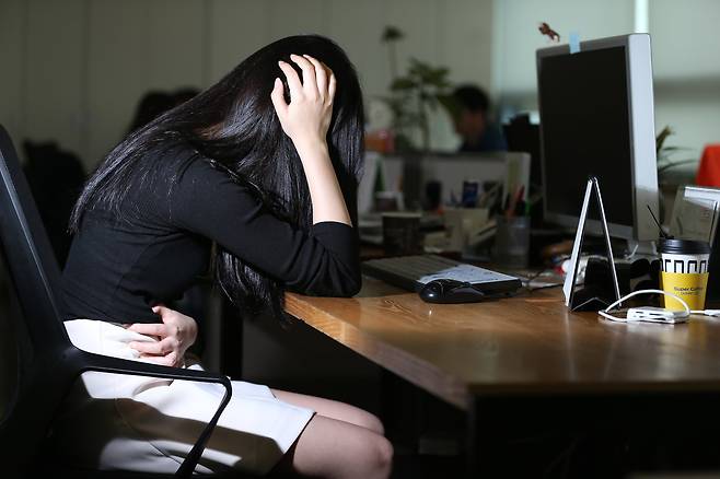 여성 생리통 이미지. (기사 내용과 관련 없음)