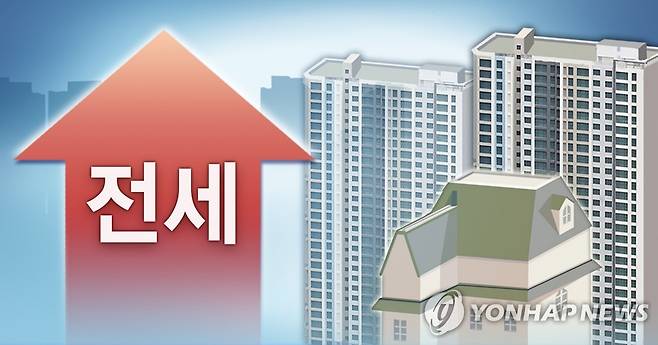 전세가격 상승 (PG) [연합뉴스 자료사진]