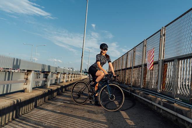 ◇트렉 바이시클 코리아의 브랜드 엠버서더로 활동하고 있는 고유나. 사진제공=트렉