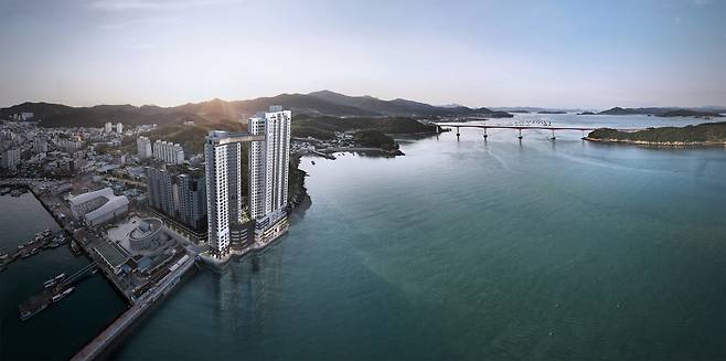 '쌍용 더 플래티넘 완도' 조감도 [쌍용건설 제공, 재판매 및 DB 금지]