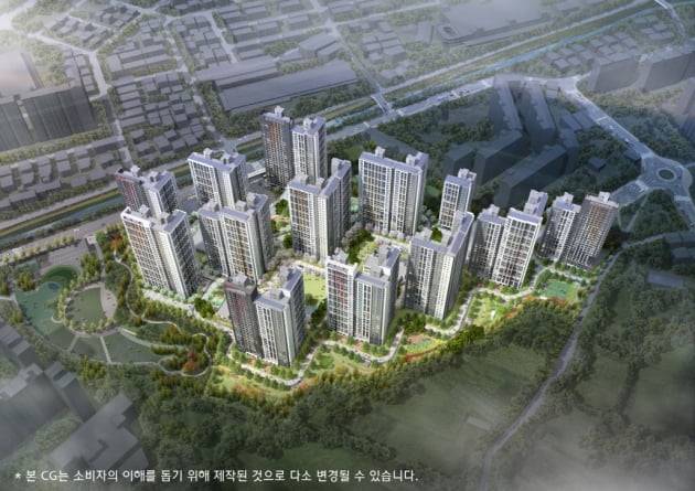 '힐스테이트 용인 둔전역' 조감도