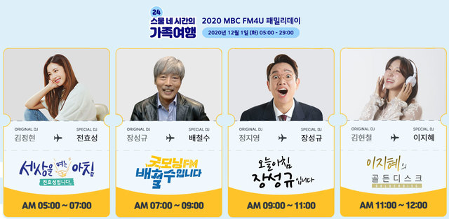 [서울=뉴시스] MBC FM4U 패밀리데이 (사진 = MBC) 2020.11.26. photo@newsis.com