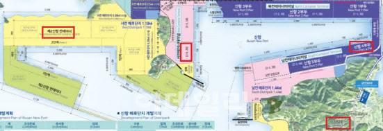 이데일리가 찾은 스마트항만 부지인 진해신항(부산항 제2신항)과 스마트항만을 검토 중인 부산항 신항 2-6단계, 국내 최초로 반자동화 항만을 도입한 부산항 신항 4부두가 가덕도 인근에 위치해 있다. 부산항만공사 제공