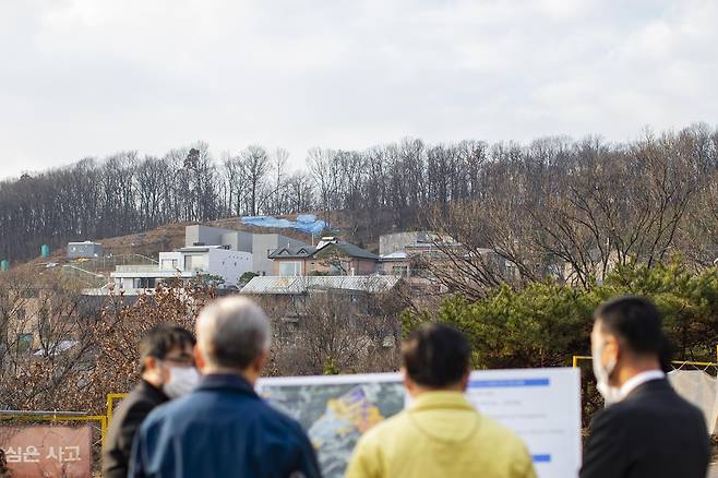 광주시 오포읍 산지개발 현장 방문한 이재명 경기지사 [경기도 제공. 재판매 및 DB 금지]