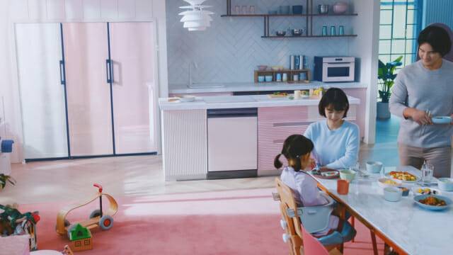 삼성전자 비스포크 키친 유튜브 광고 캡쳐 화면(사진=삼성전자)