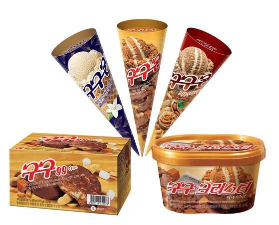 롯데푸드의 장수 브랜드인 구구 아이스크림 제품군. 사진 롯데푸드