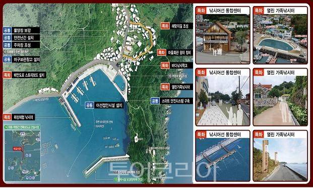 통영 마동항 사업구상도