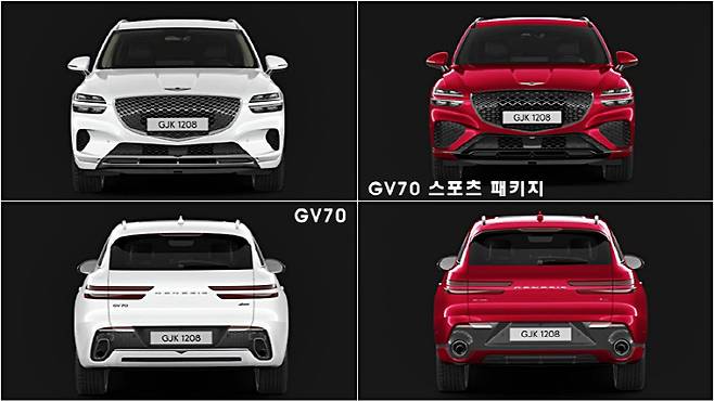 제네시스 GV70 스포츠 패키지 디자인 [사진 출처=제네시스]