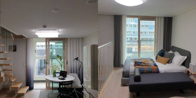 41㎡ 복층형 구조 실내 전경.ⓒ데일리안 황보준엽 기자