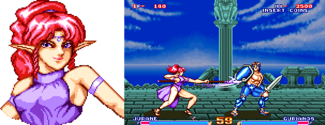 (분홍색 머리가 인상적인 쥬린)