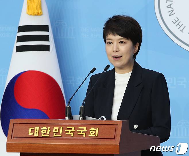 김은혜 국민의힘 대변인 2020.7.12/뉴스1 © News1 신웅수 기자