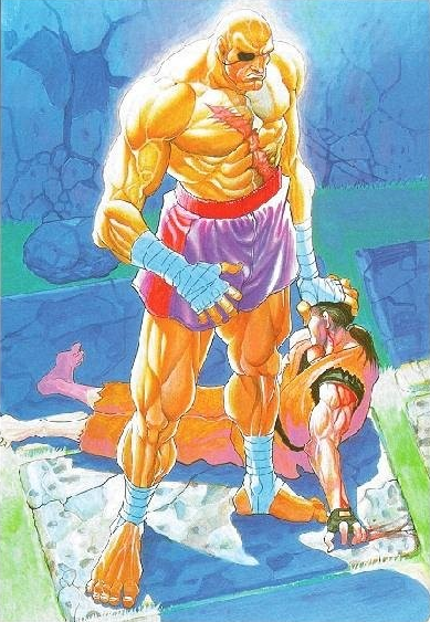 (스트리트 파이터 대시 터보의 일러스트. 단 같은 캐릭터가 있다?)