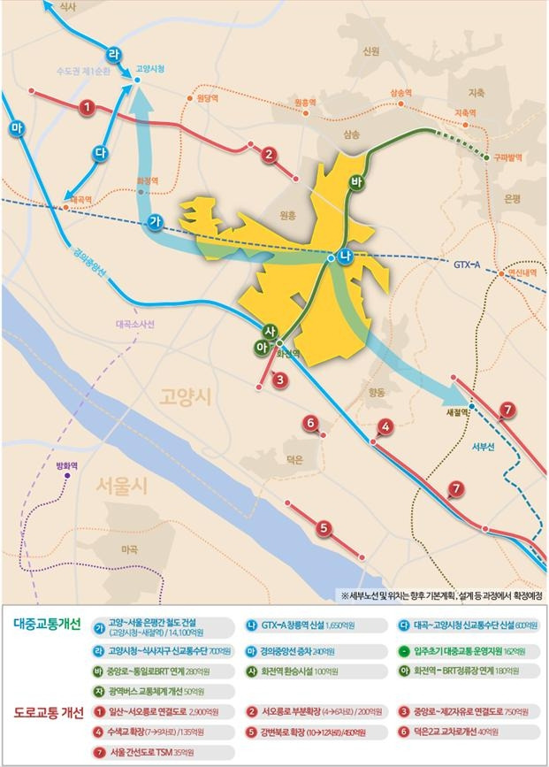 고양창릉지구 광역교통개선대책. [국토교통부 제공]