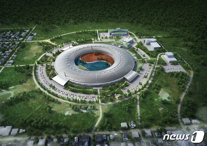 충북 청주 오창에 들어서는 다목적 방사광가속기 조감도 © 뉴스1