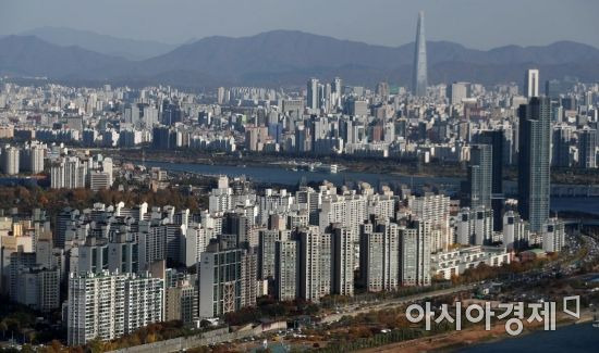 63빌딩 전망대에서 바라본 서울 아파트 모습./김현민 기자 kimhyun81@