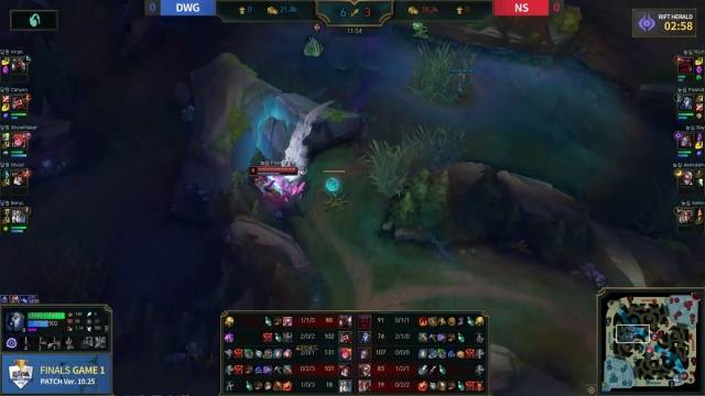 2일 열린 2020 LoL KeSPA컵 결승전 갈무리