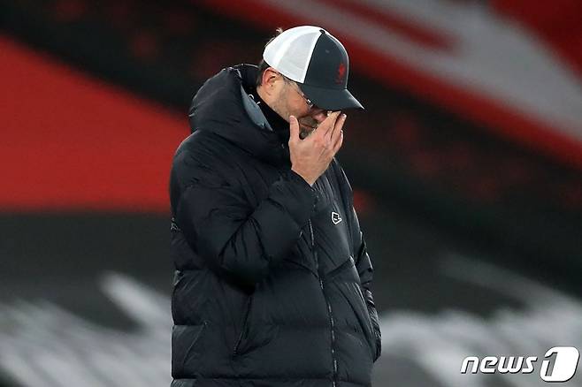클롭 감독이 이끄는 리버풀이 사우샘프턴에 0-1로 패배, 선두 자리가 위태로워졌다. © AFP=뉴스1