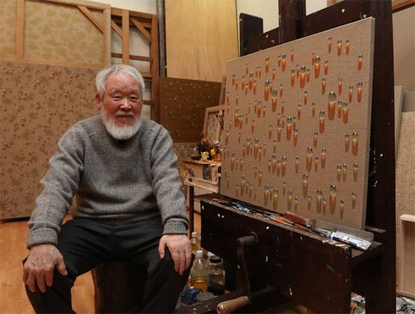 2017년 11월 서울 평창동 자택에서 만난 김창열 화백의 생전 모습. 그는 당시 인생 철학을 묻자 "물방울처럼 살자. 아무것도 아닌 것으로 살자"고 말했다. [김재훈 기자]