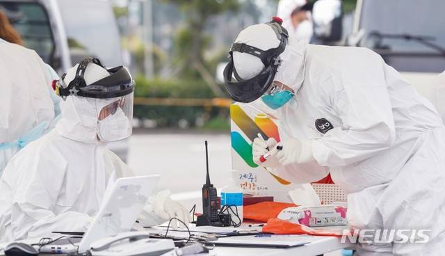 [제주=뉴시스] 제주 선별 진료소.