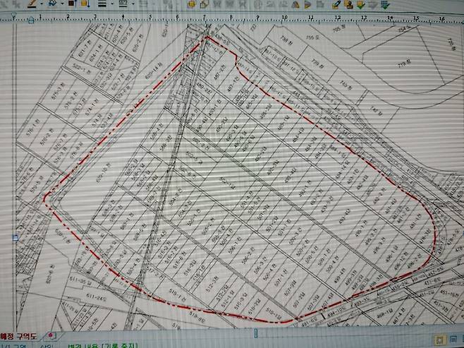 김포시 고촌읍 전호지구 개발예정지