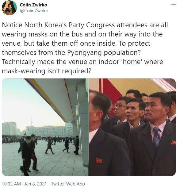 콜린 즈위코 기자의 트위터 게시글.