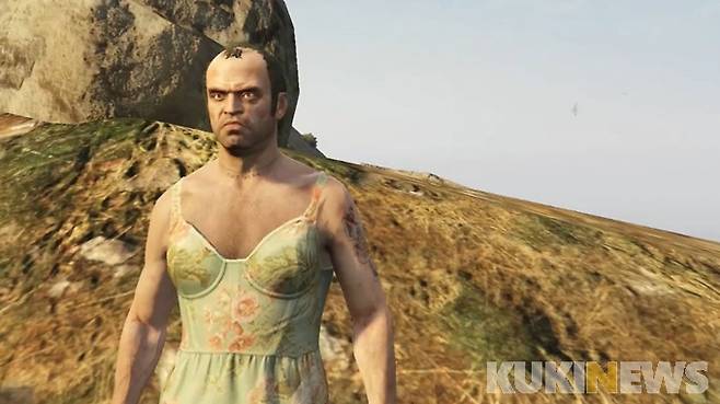 'GTA5'. 역대 게임 주인공 가운데 가장 괴상한 인물인 트레버 필립스.